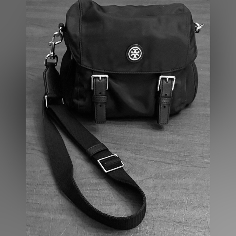 Tory Burch Black Nylon Crossbody Bag